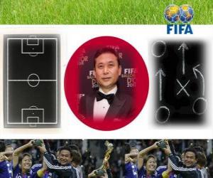 Puzzle Προπονητής της το έτος 2011 FIFA για γυναικών ποδοσφαίρου νικητής ο Norio Sasaki